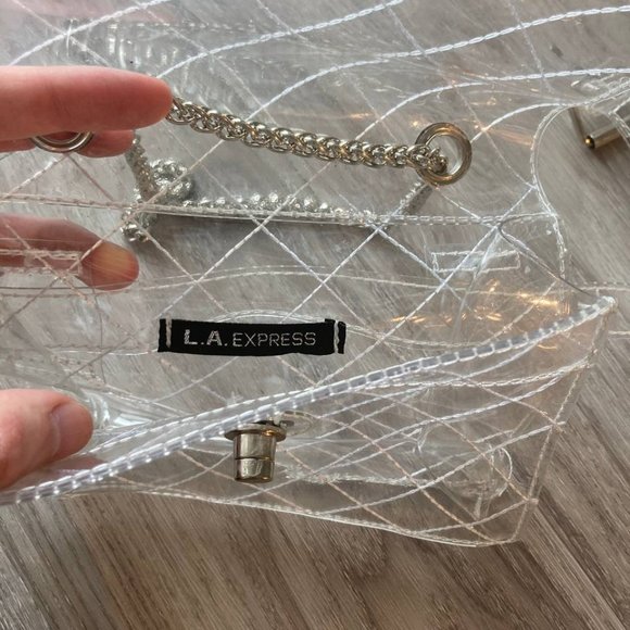 LA Express (Urban Planet) clear belt bag with chain strap, excellent condition - Picture 2 of 2
